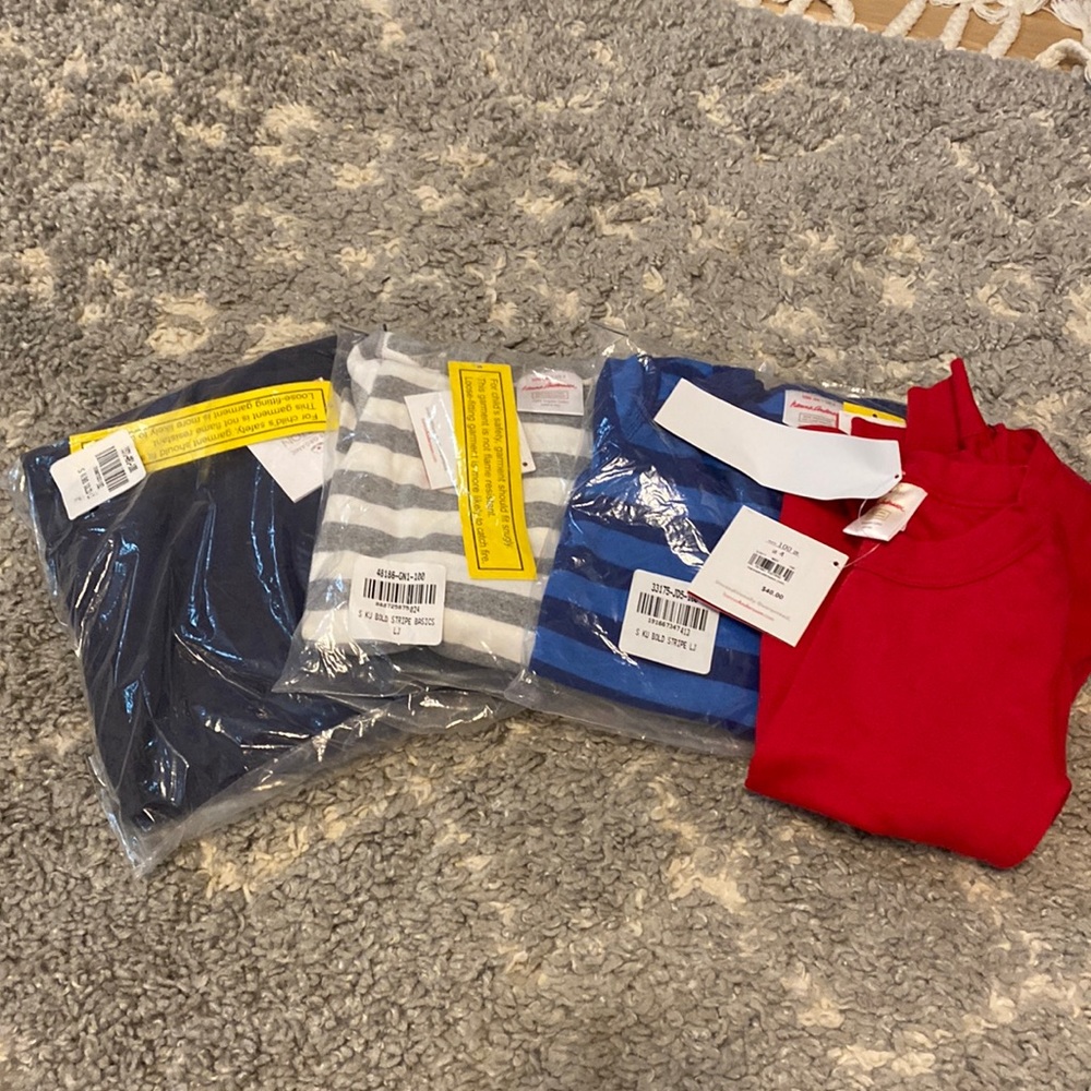 SET OF 4 — HANNA ANDERSSON children’s size 4 pajamas. all new with tags.